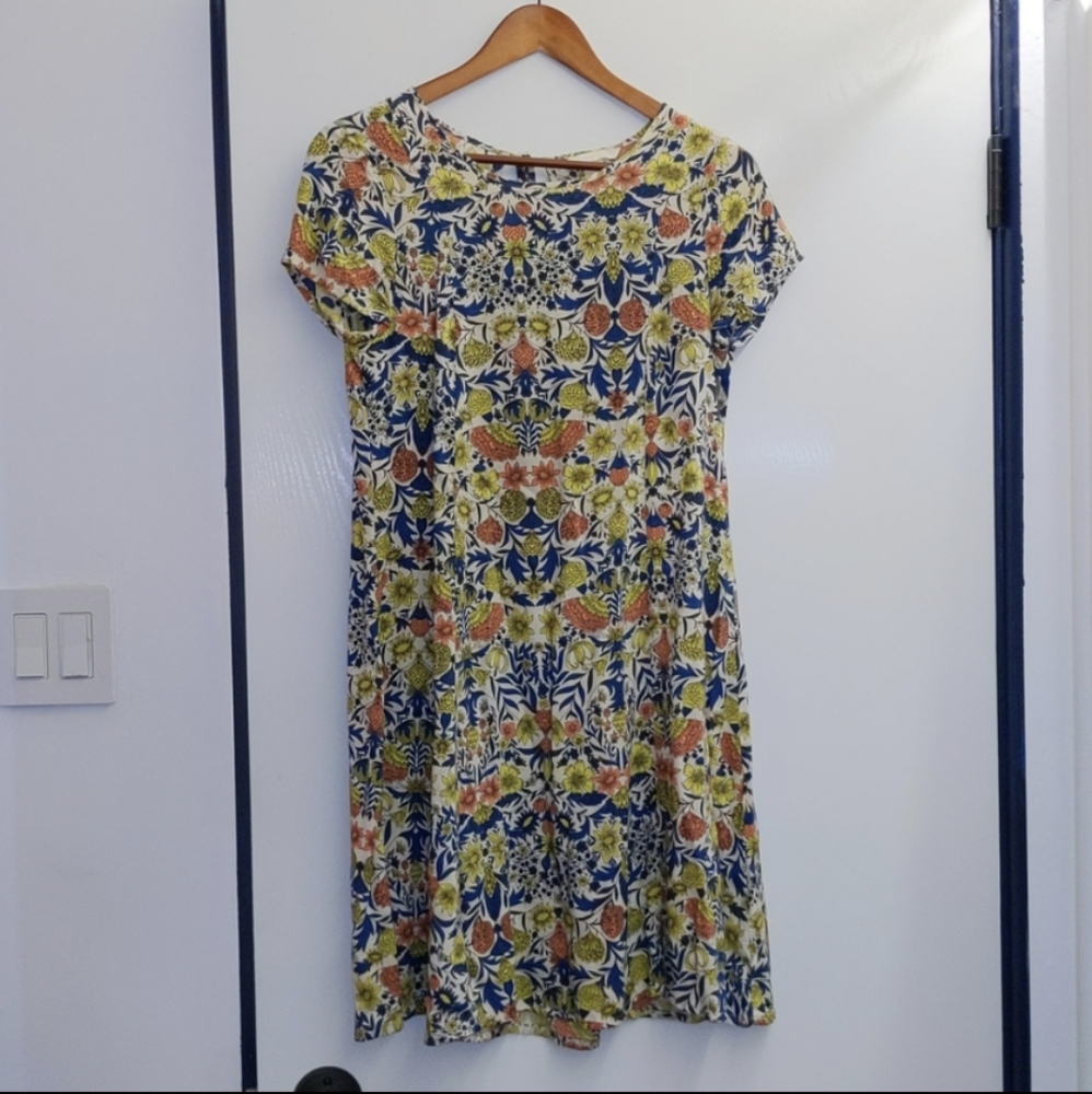 H&M Floral Midi Dress Size 2